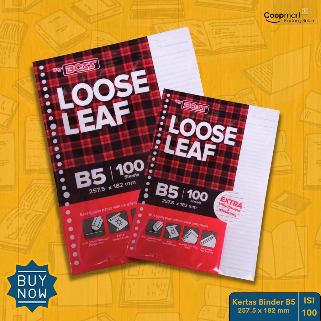 

BIG BOSS Kertas Binder Loose Leaf B5/A5