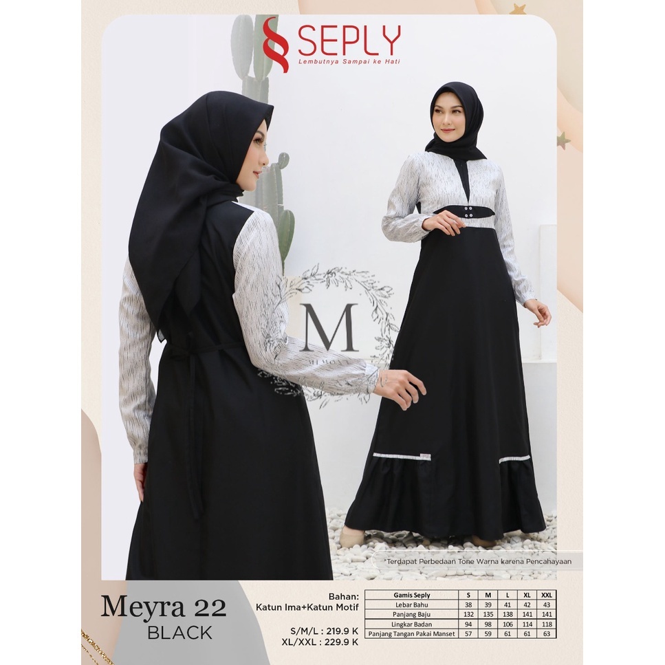 SEPLY MEYRA 22 BLACK MAROON TERBARU 2021