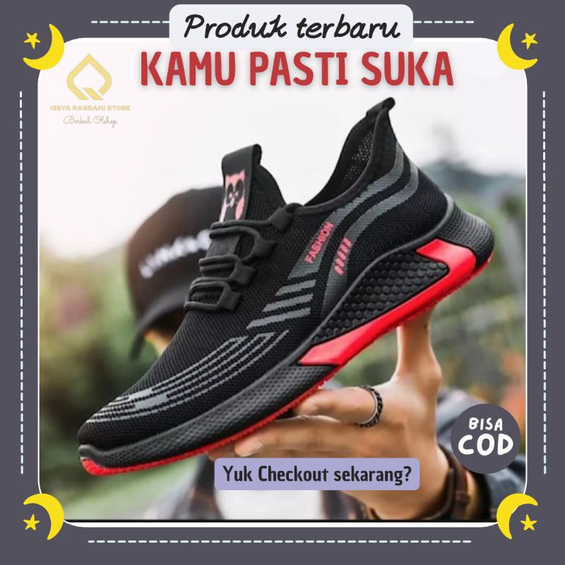 Sepatu Sneakers Pria Terbaru Exclusive IR-859 Model Baru Korea Staylish Kekinian Sapatu Sneaker Kere