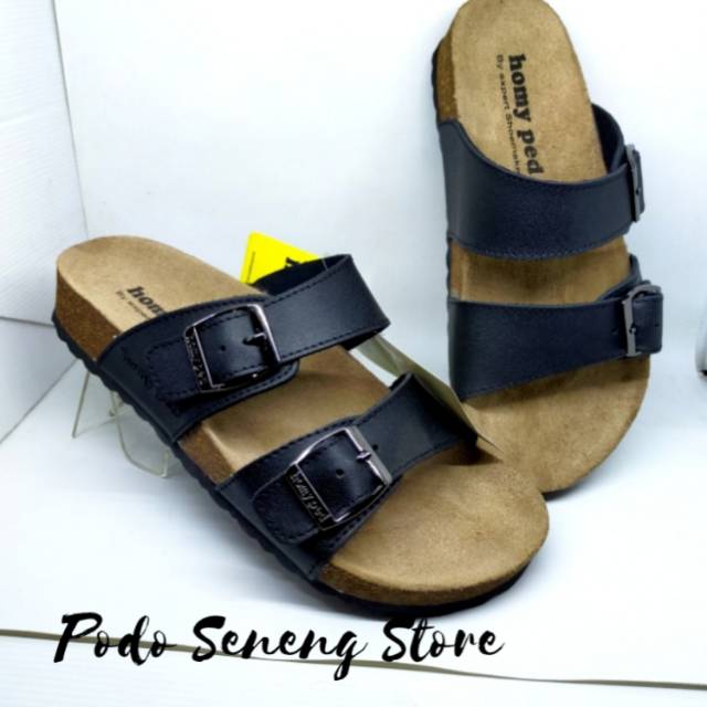 Sandal PRIA HOMYPED (ASLI KULIT) SIERRA 02 BLACK
