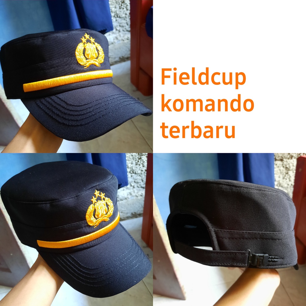 Topi komando pama bahan luster / pilkep komando pama / pilkep komando polri