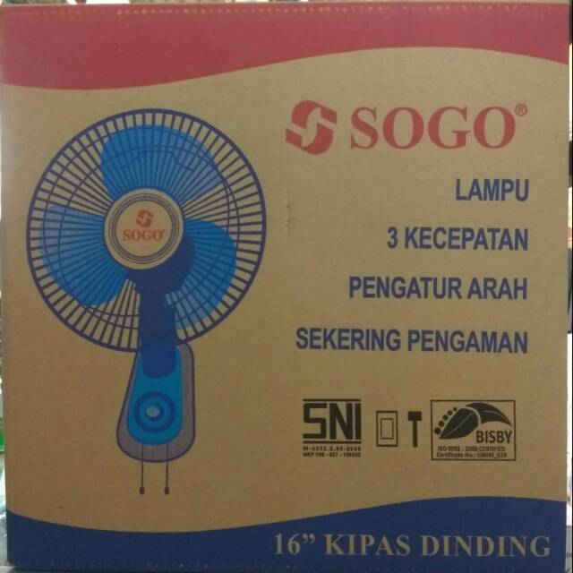 Kipas Angin Dinding/ Wallfan Sogo 16"