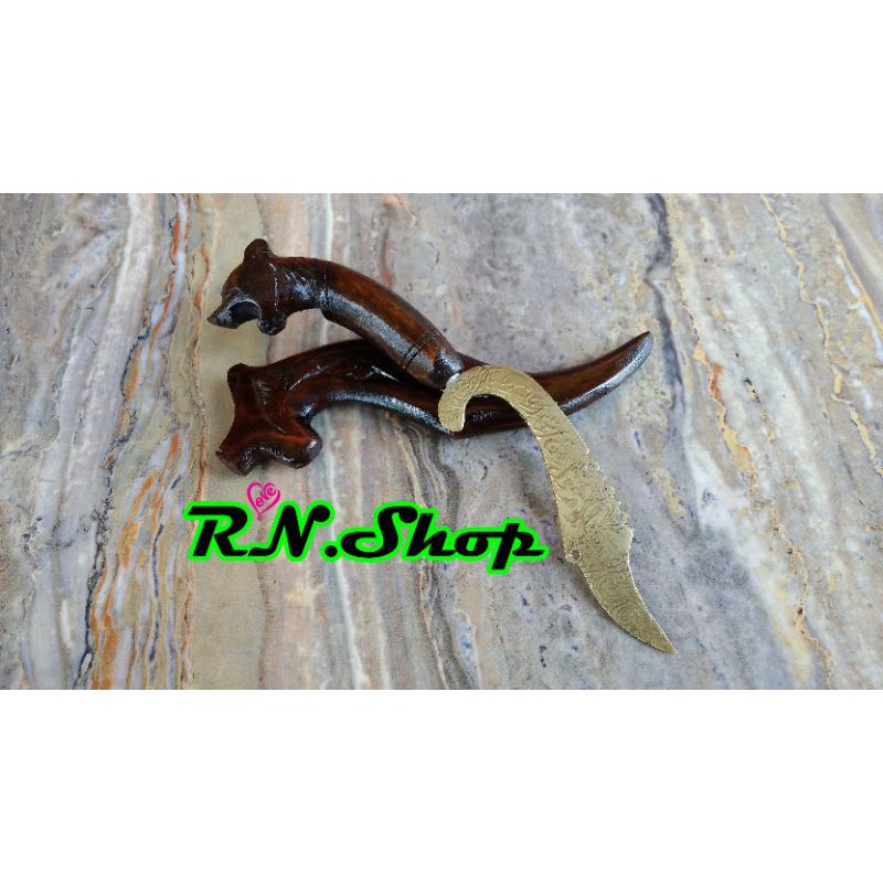 Kujang Kuningan Mini Kaligrafi Souvenir COD