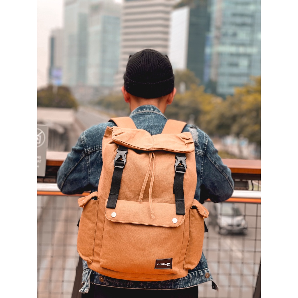 Tas ransel dhon.id pria wanita canvas new arrival