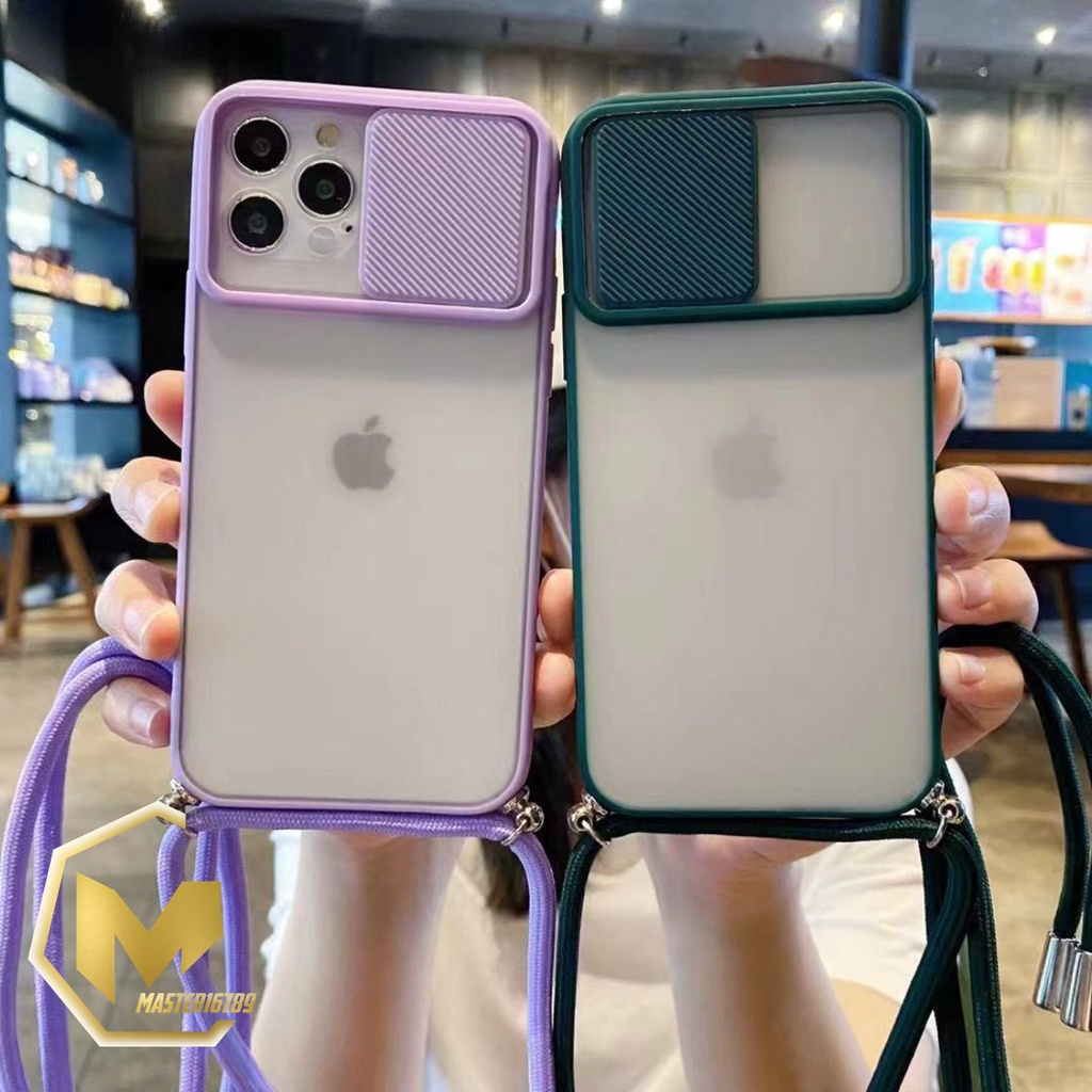 SOFTCASE SLINGCASE SLIDE PELINDUNG KAMERA IPHONE 6 6+ 7 7+ 8 8+ SE 2020 X XR XS MAX MA1812