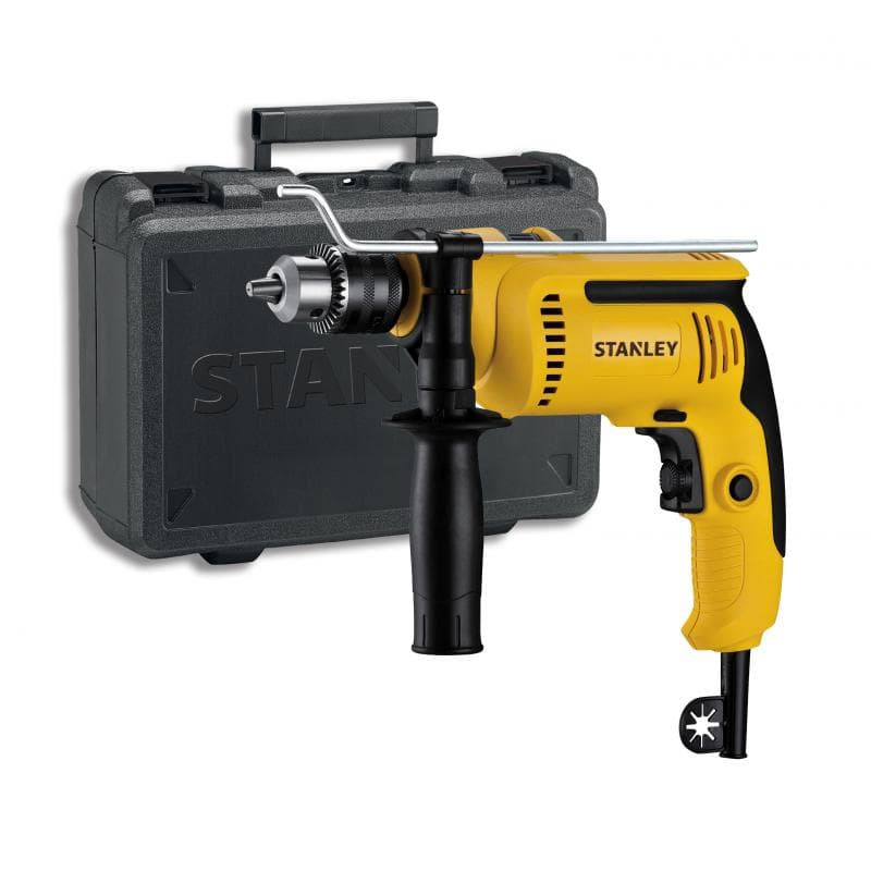 Mesin bor 13mm 650W Tembok Beton Hammer Percussion Drill Stanley