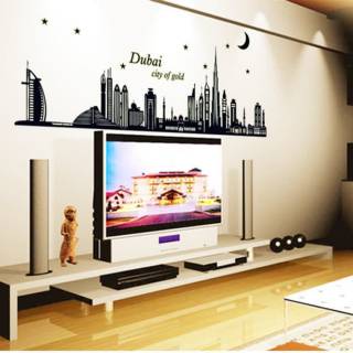 DUBAI CITY OF GOLD ABQ9616 Stiker Dinding Wall Stiker Glow  