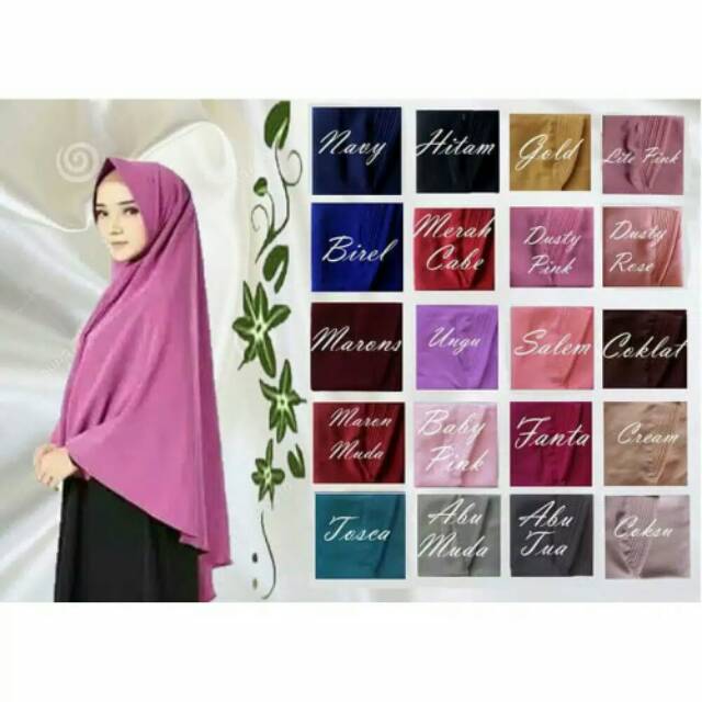 Jilbab khimar jumbo 75 x100