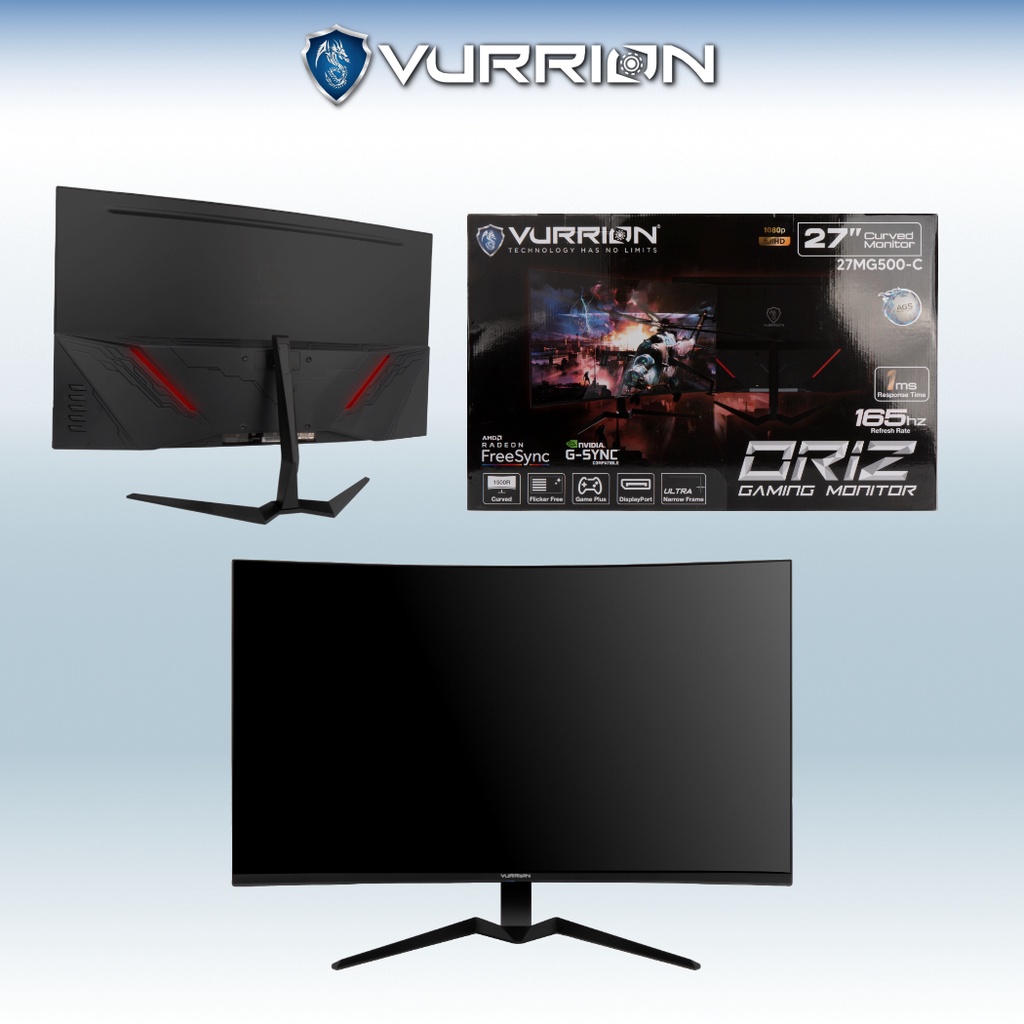 Monitor LED Gaming ORIZ 27 inch (27MG500-C) Curved Vurrion  Full HD FHD 1MS 1 Year Warranty