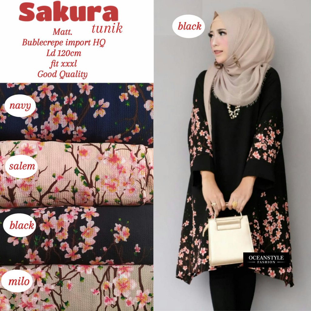PAKAIAN WANITA SAKURA TUNIK