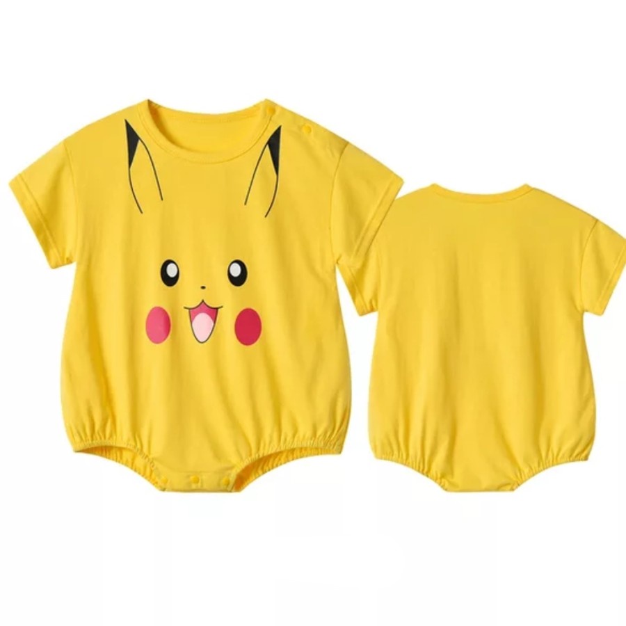 Pikachu baby romper kostum bayi pikachu jumper bayi pokemon