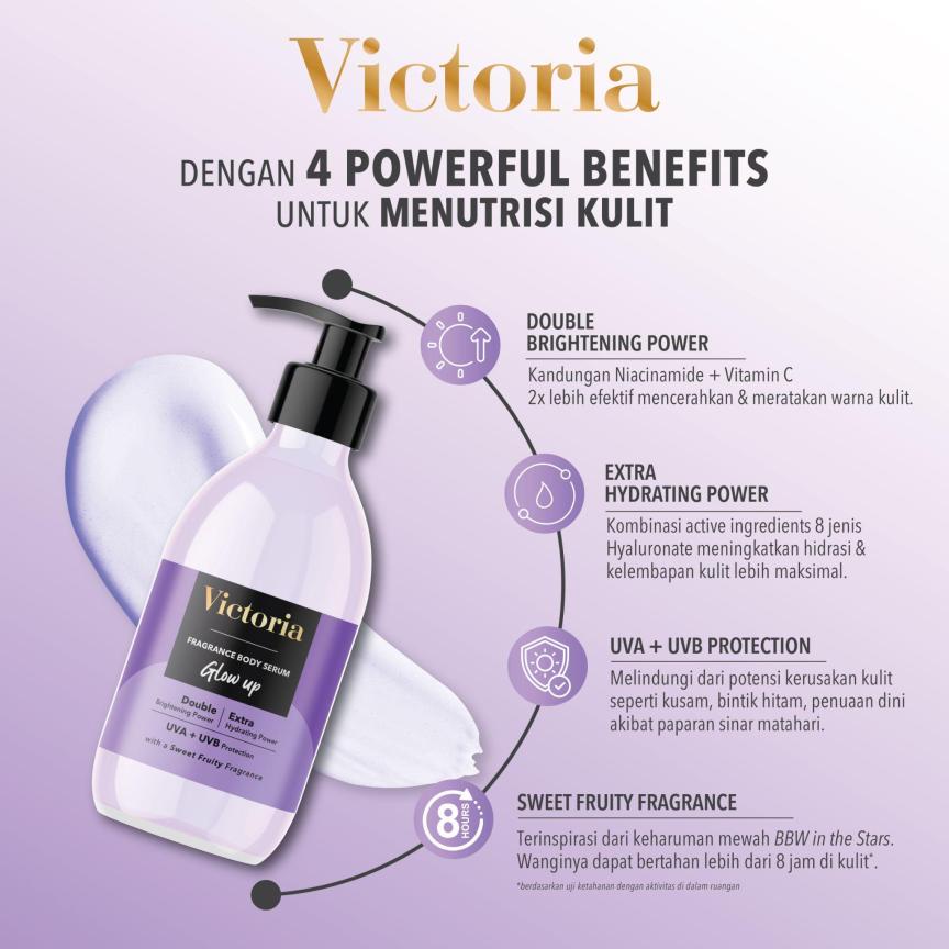 Victoria Fragrance Body Serum / Whitening Body Lotion / Handbody 300ml