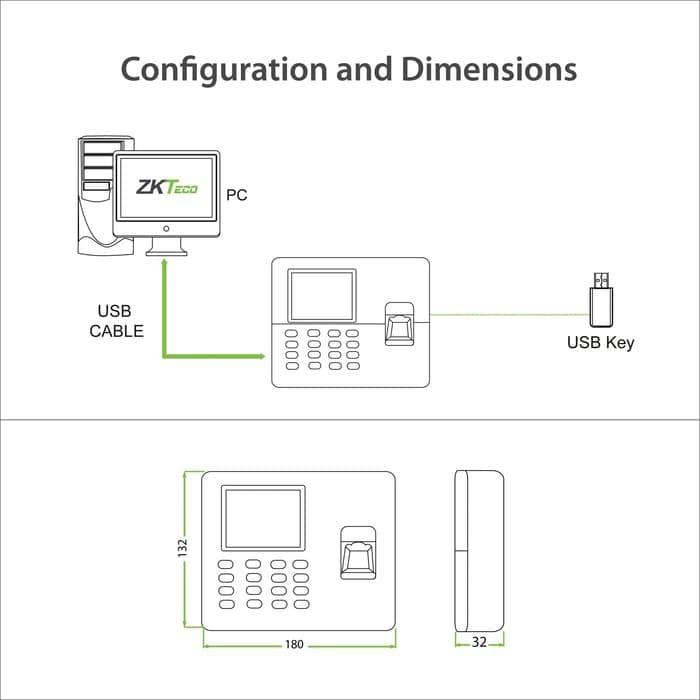 Fingerprint ZKTeco LX50 Mesin Absensi Sidik Jari ZK Finger LX-50