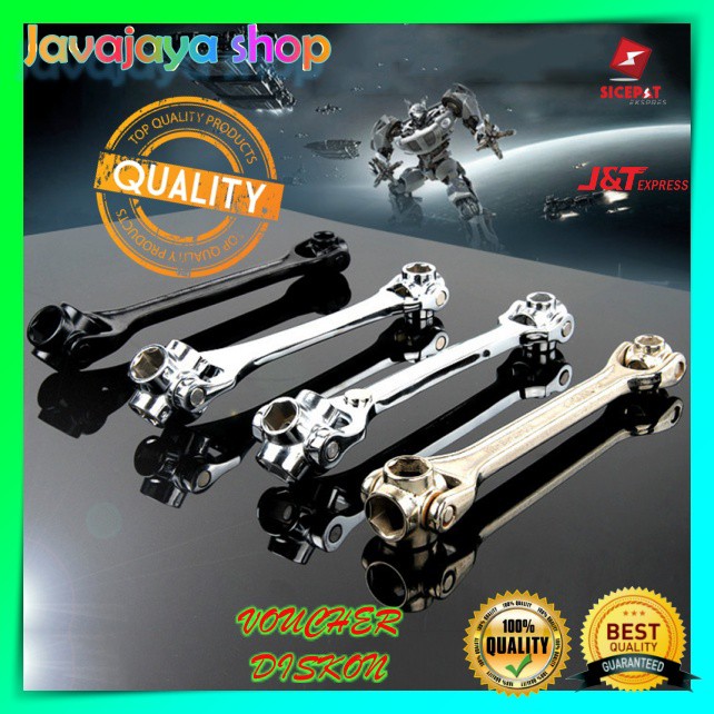 Kunci Pas Multifungsi Powerful Magnet 8in1/Kunci ukuran 12, 13, 14, 15, 16, 17, 18, 19