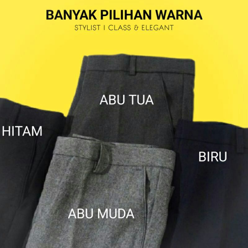 Celana Formal Pria Celana kantor slimfit Edisi special (28-40)