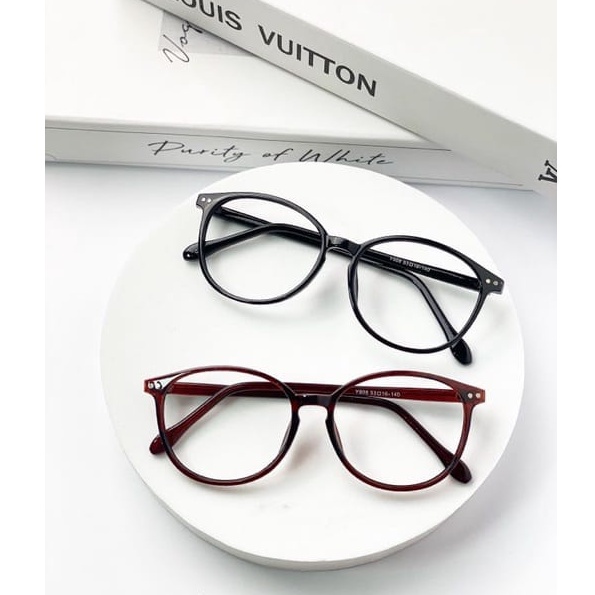 Haizeshop Kacamata Minus Silinder Plus Bahan Platik Lentur Bentuk Oval Korean Style Y808