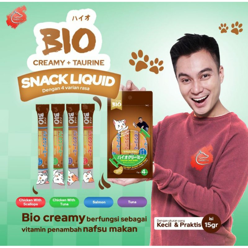 New snack kucing bio snack kucing murah snack berkualitas bio creamy murah