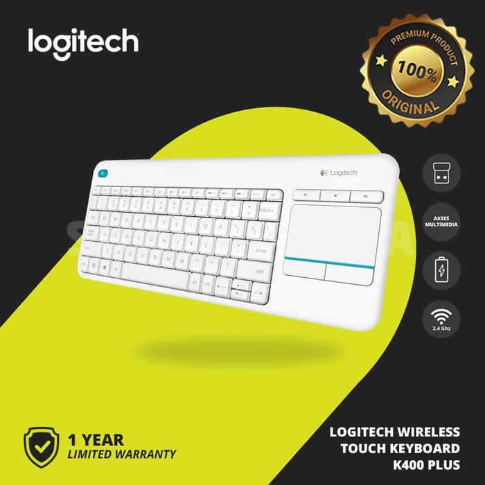 Keyboard Wireless Logitech K400 / K 400 Plus