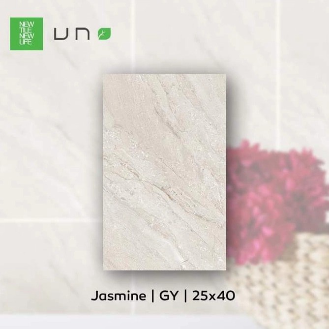 Jual Keramik Dinding 25x40 Glossy Uno Jasmine Grey Licin Shopee Indonesia