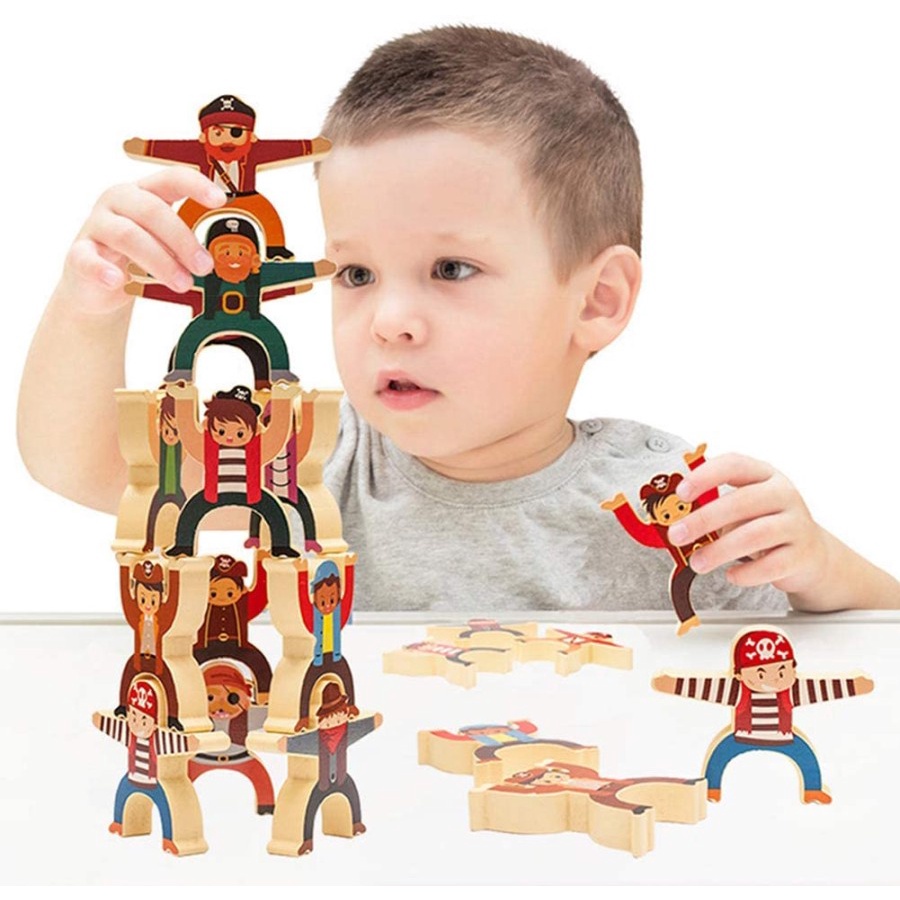 Stacking Block Balancing Toys 16 Pcs | Mainan keseimbangan Karakter