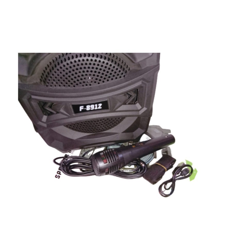 COD SPEAKER BLUETOOTH FLECO F 8912 PLUS MIC KARAOKE X-BASS //SPEAKER FLECO X-BASS//SPEAKER KARAOKE