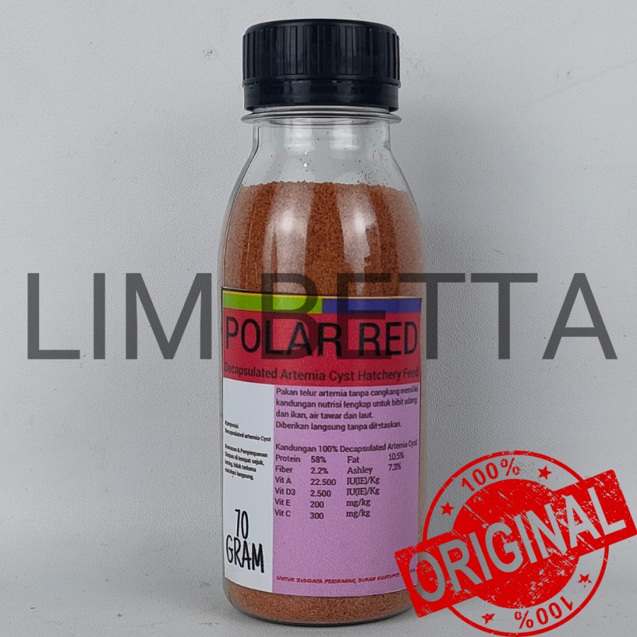 Polar Red 70gr / Artemia Shell Free Polar Red