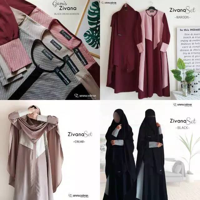 Gamis set zivana by Ummu zabran