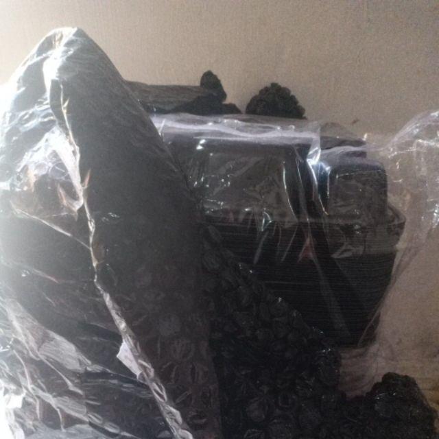 (per Pack) Tray Bento Lunch Box 4 Sekat Tempat Makan Mika Bento Dengan Tutup Mika