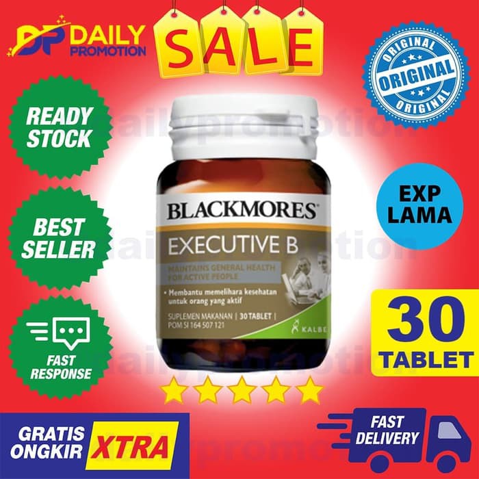 READY  BLACKMORES EXECUTIVE B VITAMIN KONDISI STRESS FORMULA KALBE 30 TABLETF2E1