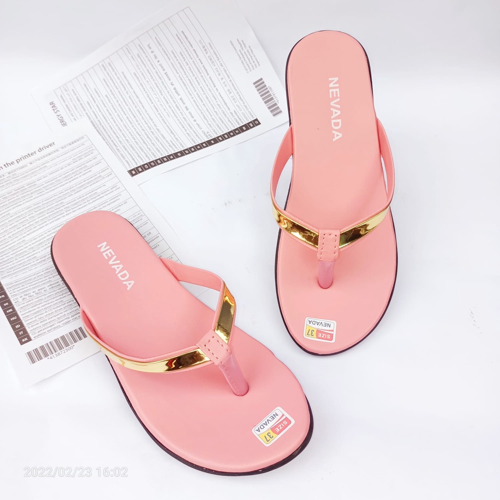 SANDAL NEVADA WANITA FLAT / TEPLEK JEPIT AKS27