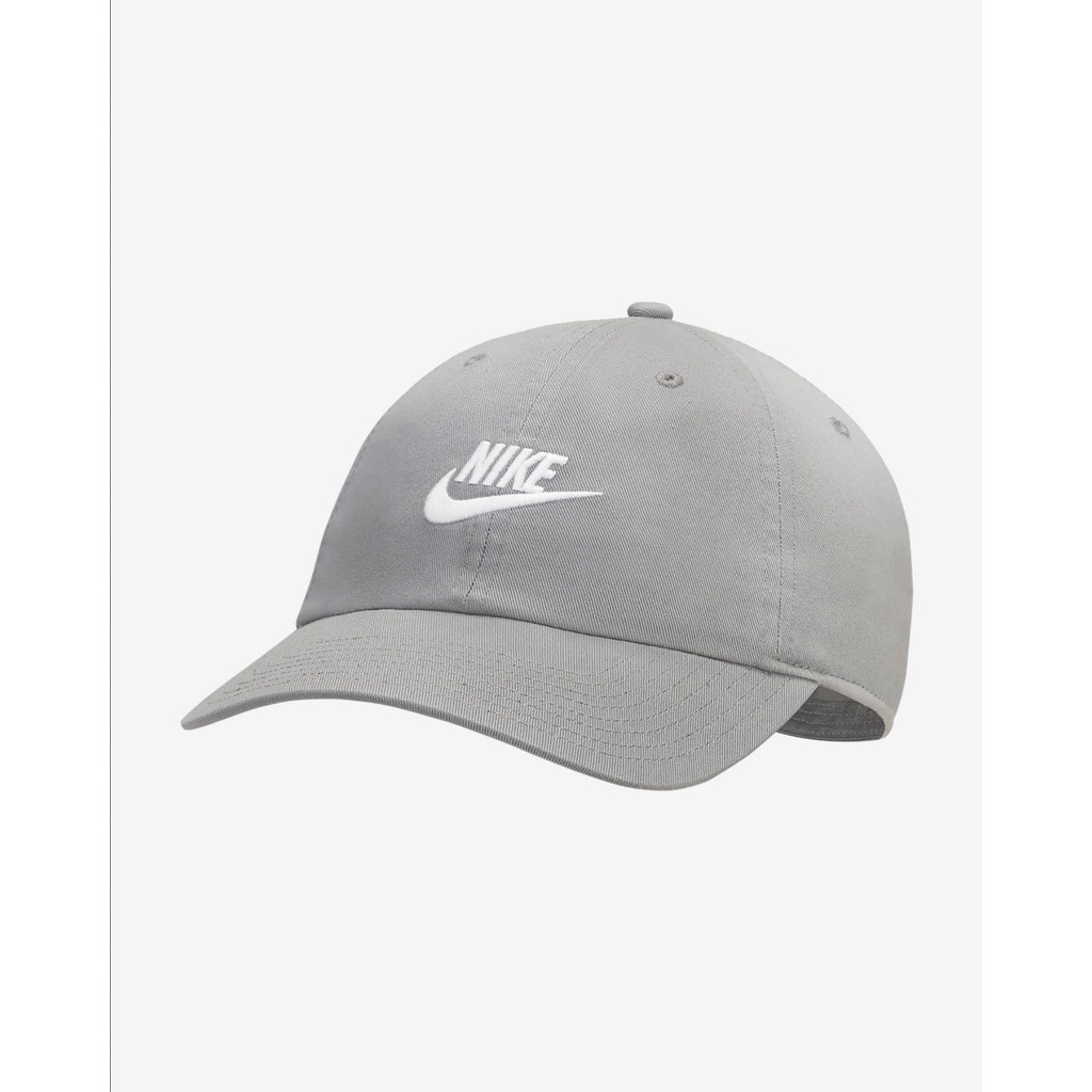 Nike Heritage86 Futura Wash ed Cap Abu Grey 913011-073 Topi Original 100%