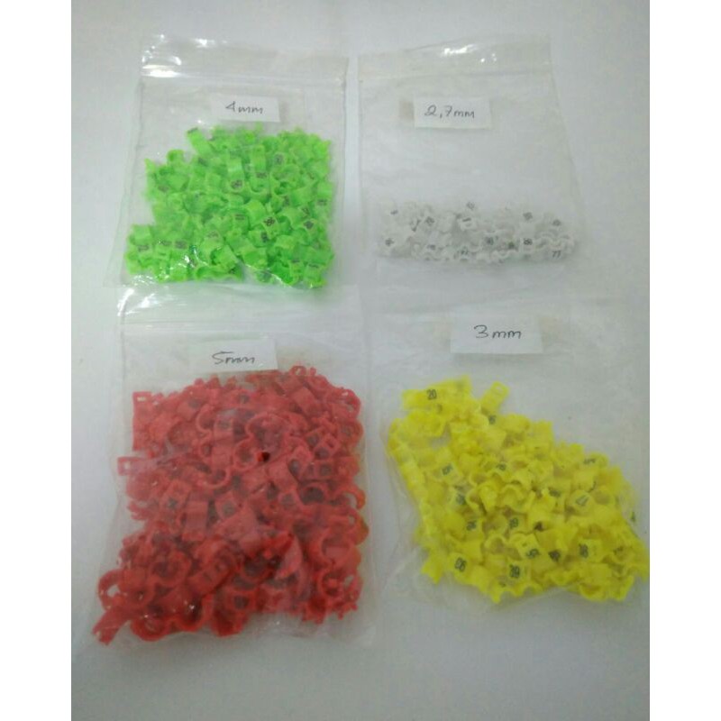 Ring Jepit 2,7mm untuk Burung Kolibri, Pleci, dll