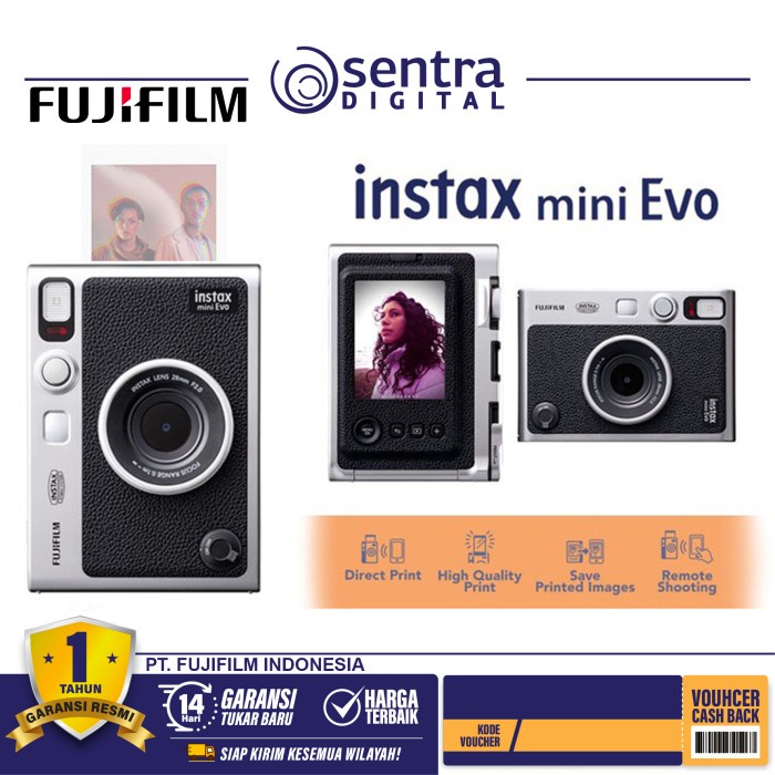 Jual Fujifilm Instax Mini Evo Fuji Instant Camera Mini Evo GARANSI ...