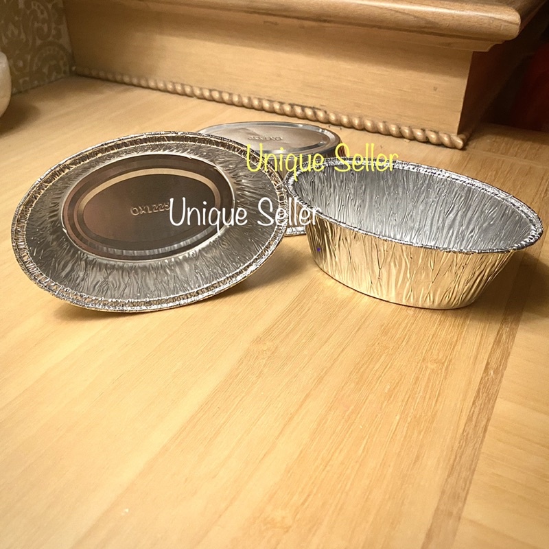 Aluminium Foil Cup Oval OX 1225 / Alufoil Tray Oval OX 1225 + Tutup Mika