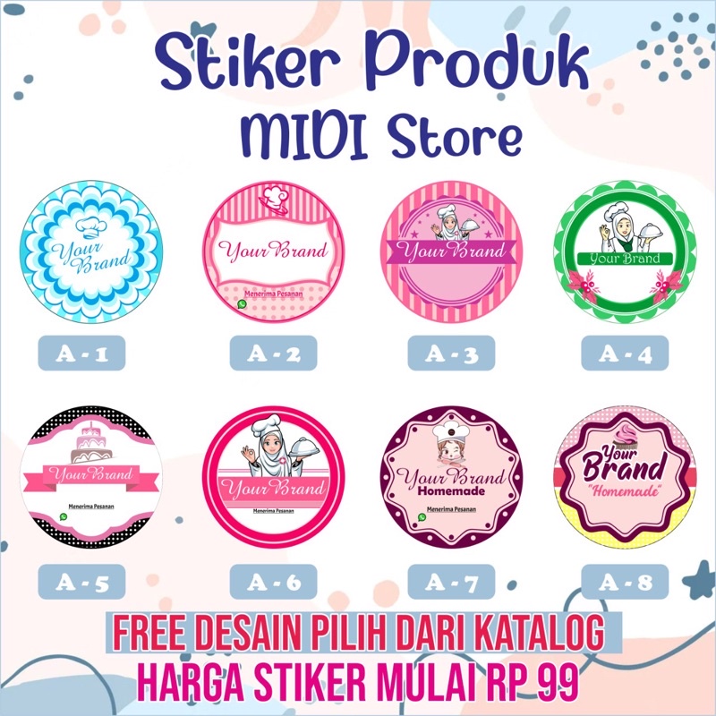 

GRATIS DESAIN-STIKER LOGO OLSHOP MAKANAN/MINUMAN/FASHION DLL