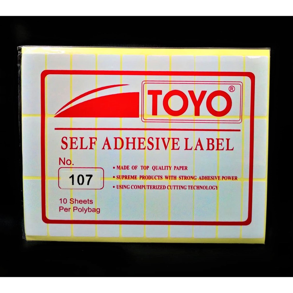 

LABEL NAMA STIKER NO 107 ( 18 X 50 MM ) NAME LABEL ISI 10 LEMBAR