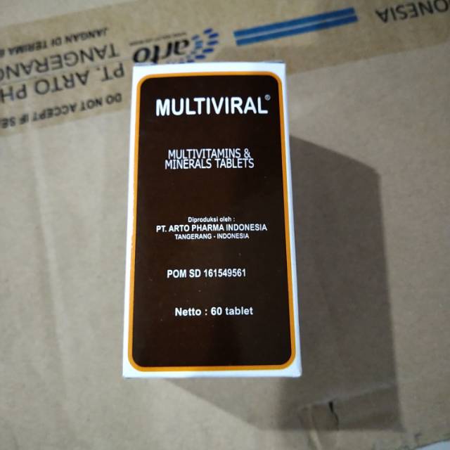 MULTIVIRAL ISI 60 TABLETS MULTIVITAMIN MINERAL ARTO PHARMA