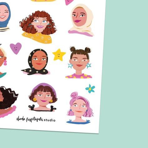 

♬ GIRLS #02 GLOSSY STICKERS ✿