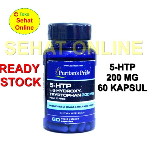 Puritan Pride 5-HTP 100 mg 200 mg 60 Kapsul