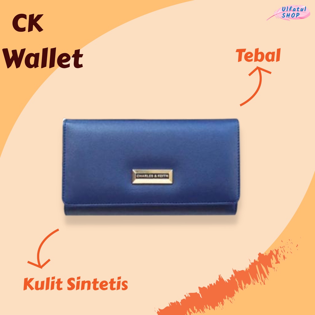 [U-SHOP] Dompet Panjang Wanita Branded Murah Import CK FLIP Wallet | Dompet Cewek Murah Import Brand