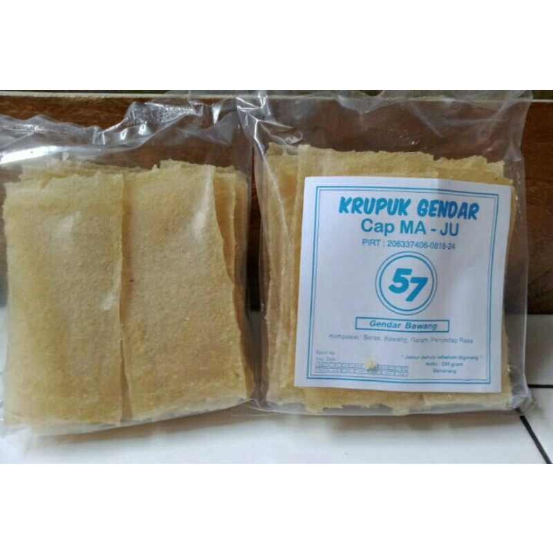 

KRUPUK / KERUPUK GENDAR ORIGINAL BAWANG 250 GRAM