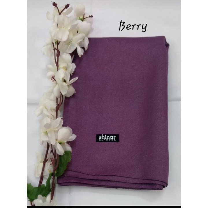 [Bisa COD] Hijab Sinar Glamour / Kerudung SegiEmpat Gliter / Jilbab Muslim / Ukuran Standard 110x110cm