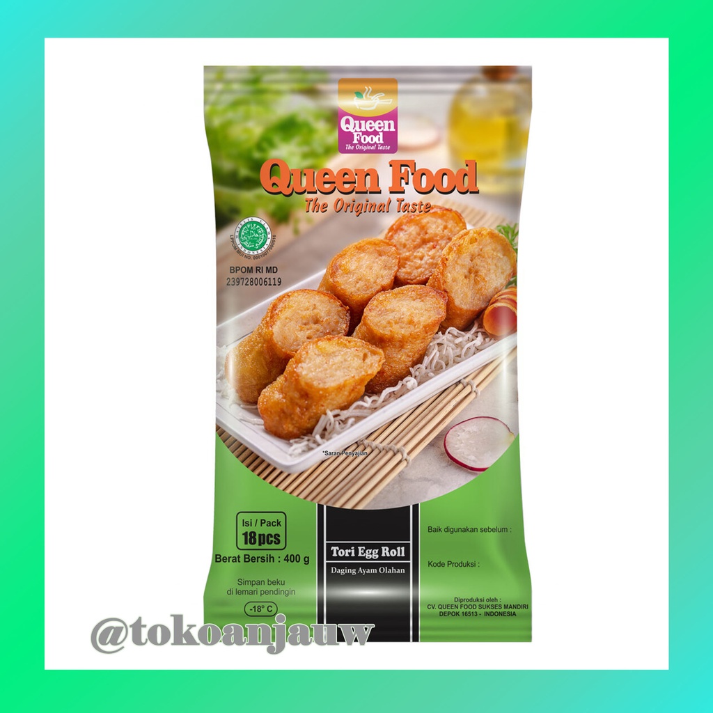 

Queen Food Tori Egg Roll 400 gr / Daging Ayam