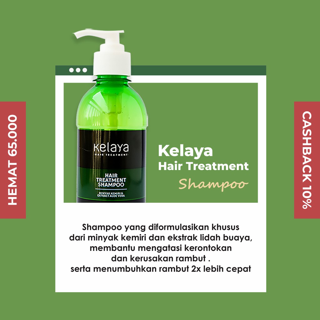 KELAYA Hair Treatment Shampoo Sampo Penumbuh Pemanjang Rambut Cepat