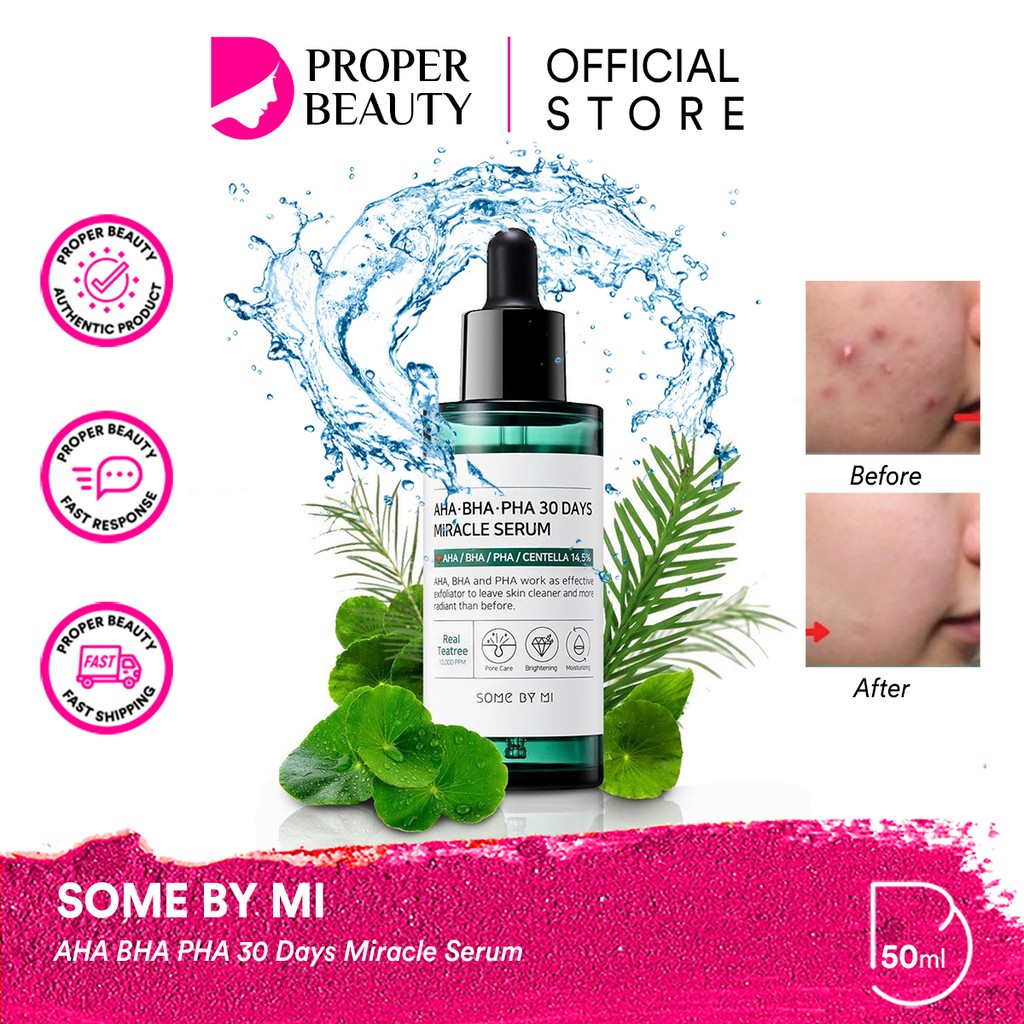 SOME BY MI AHA BHA PHA 30 Days Miracle Serum Korea / Somebymi / Centella Asiatica / Perawatan Wajah