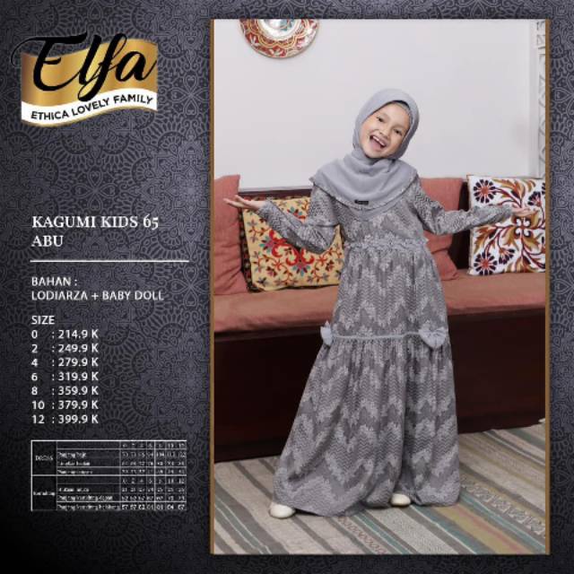 GAMIS ANAK TERBARU 2021 ETHICA KAGUMI KIDS 65 ABU