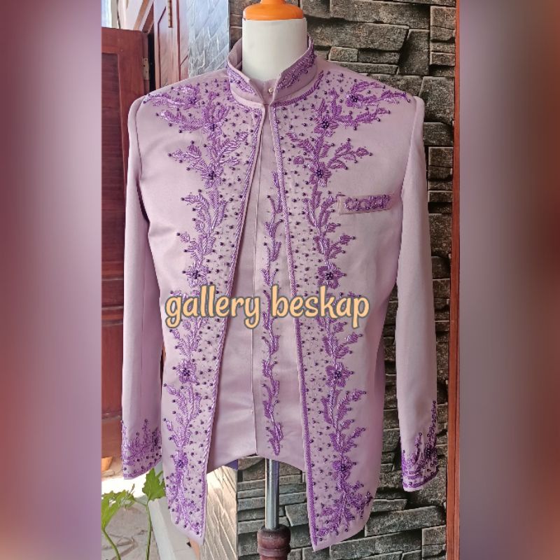 Beskap pengantin mewah / baju pengantin muslim / basofi pengantin