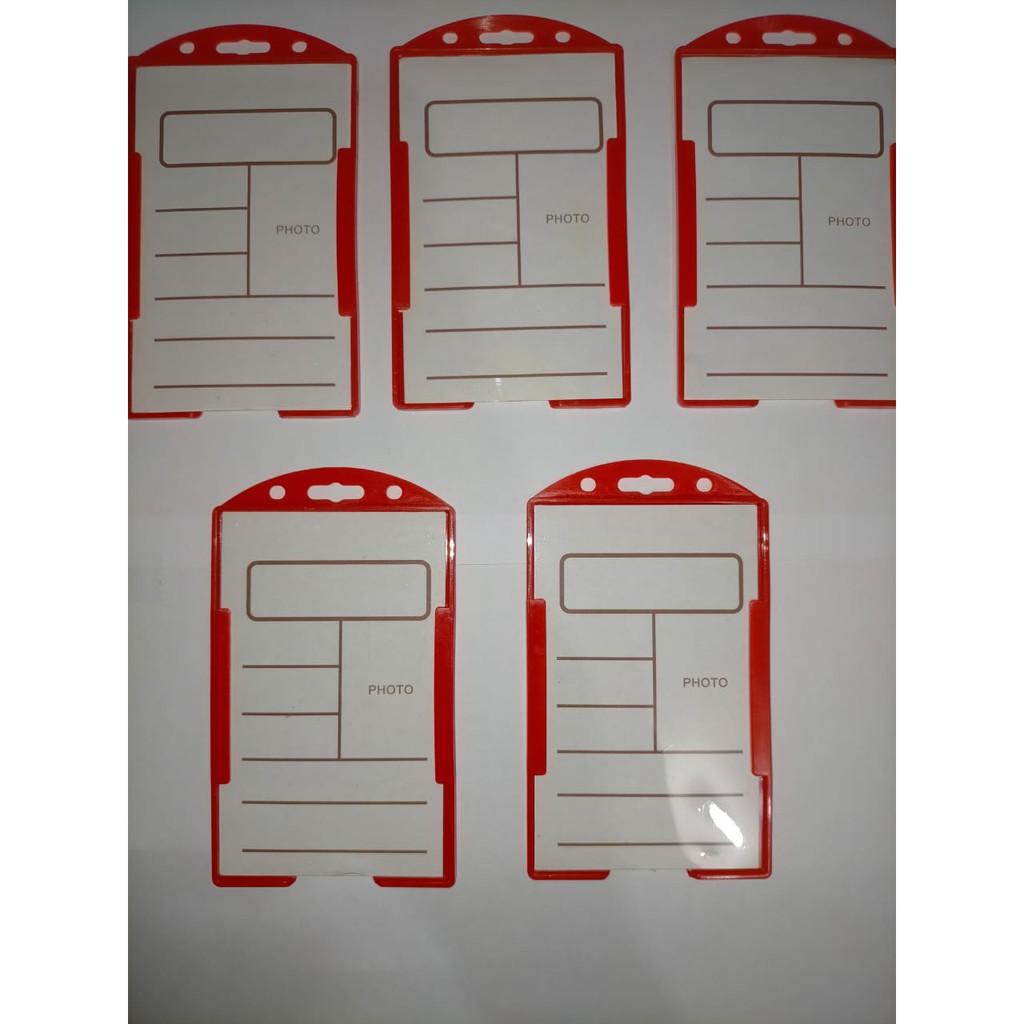 Tempat Casing ID Card/Frame ID Card/Name Tag ID Card - Merah