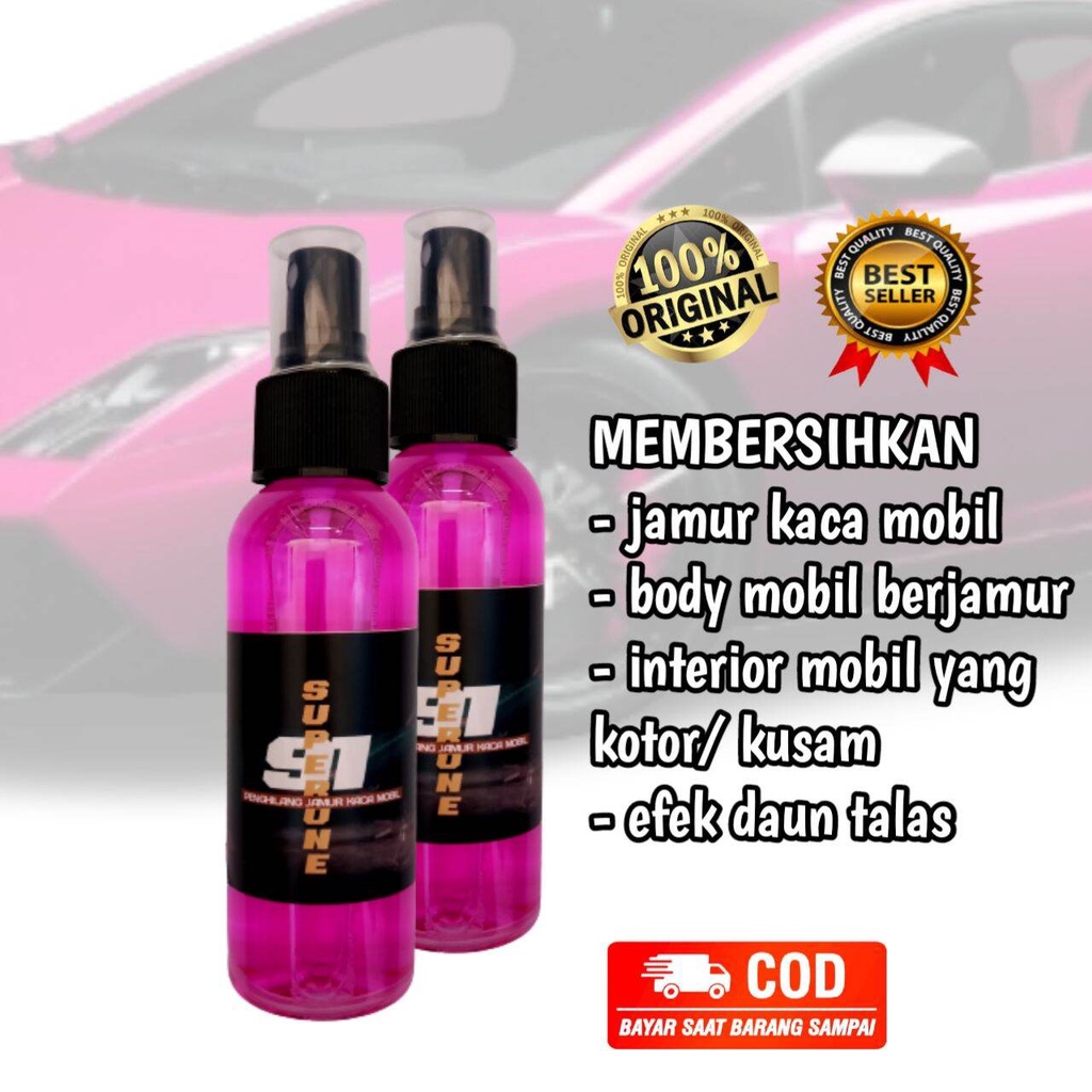 [BISA COD] Penghilang Jamur Kaca Mobil 100 ML Pembersi Jamur Body  Mobil  Penghilang Jamur Kaca Mobil Original