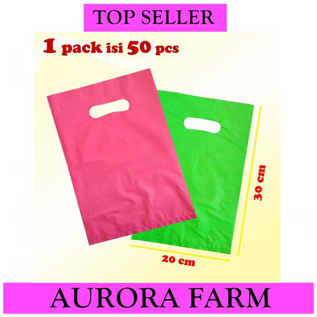 

Tas Plastik Kemasan Souvenir --- Polos Warna -- Size 20 X 30 cm
